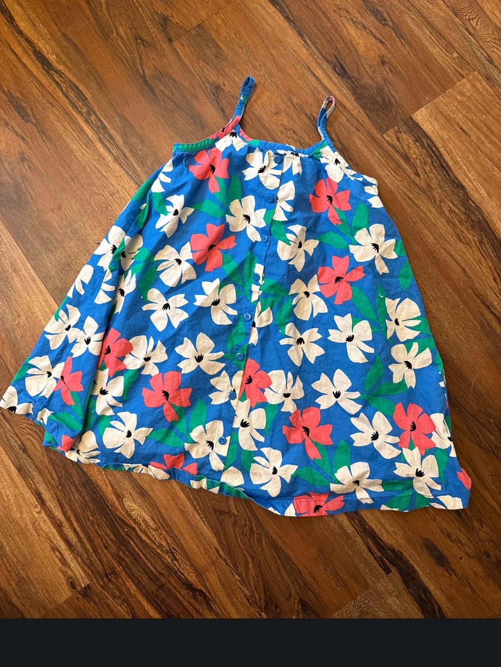 Hanna Andersson Floral Button-Front Sundress 6/7 120 cm